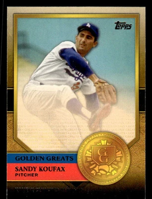 2012 TOPPS SANDY KOUFAX GG-48 NRMT GOLDEN GREATS BASEBALL LOS ANGELES DODGERS - Image 1 of 2