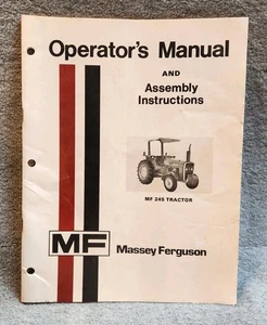 Massey Ferguson MF 245 MF245 Tractor Owner Operator Manual 1448 380 M5 6/78 - Picture 1 of 4