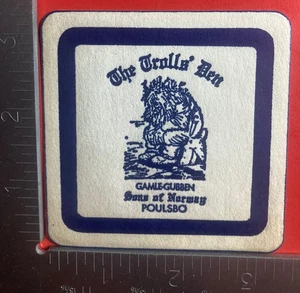 THE TROLLS' DEN SONS OF NORWAY POULSBO SOTTOBICCHIERE BIRRA QUADRATO 3,25 POLLICI - Foto 1 di 2