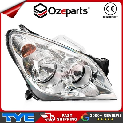 RH Right Head Light Lamp Chrome For Holden Astra AH 3 Door SRi Turbo 2004~2010 - Image 1 of 4