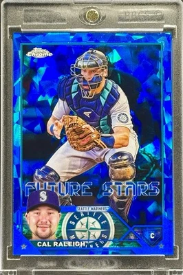 Cal Raleigh RARE SAPPHIRE REFRACTOR INVESTMENT CARD MARINERS MVP  MINT - Image 1 of 2