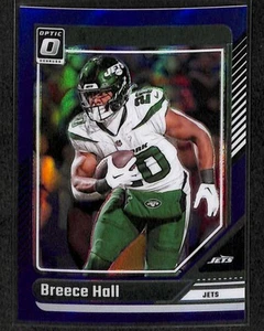 2024 Donruss Optic Blue Breece Hall 017/199 New York Jets #156 - Bild 1 von 2
