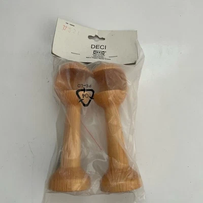 Soporte de barra de cortina de madera natural IKEA DECI madera de pino 100.186.41 15361 Foto 1 de 2