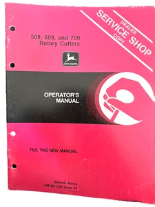 John Deere 509 609 709 Rotary Cutters OMW21329 Operators Manual Book - Picture 1 of 4