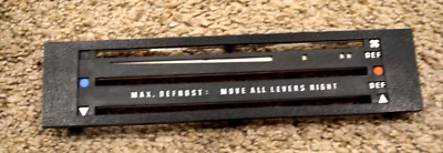 PORSCHE 924 CLIMATE CONTROL TEMPERATURE HEAT AC FACEPLATE TRIM BEZEL ONLY OEM — 第 1/4 张图片