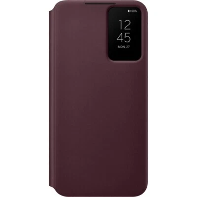 Samsung Clear View Cover Galaxy S22+ Schutzhülle burgundy Handyhülle Stoßsicher - Bild 1 von 4