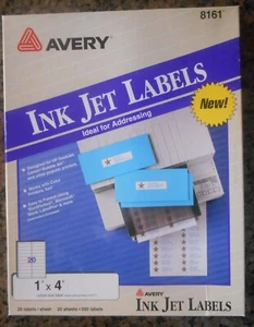 Avery 8161 Postanschrift Etiketten Tintenstrahl 1 x 4 500 Etiketten weiß - Bild 1 von 1