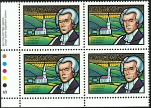 Canada sc#1226 Charles Inglis, First Anglican Bishop, LL Imprint Block, Mint-NH - Bild 1 von 2