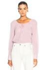 Rachel Comey Lyrical Top In Lilac Silk Size US 6 Sheer Long Sleeve