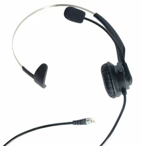 USA 4-Pin RJ11 Monaural Corded Operator Call Center Telephone Headset Headphone - Zdjęcie 1 z 3