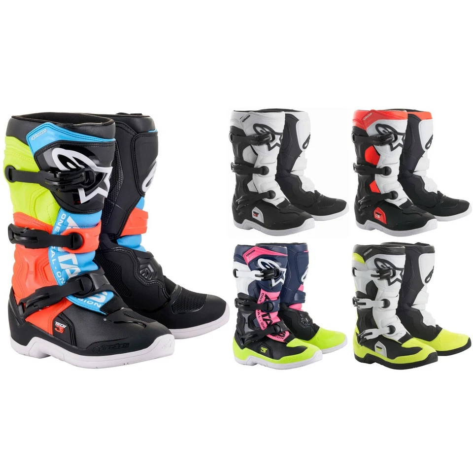 ALPINESTARS TECH 3S YOUTH MOTOCROSS MX BIKE BOOTS  - Image 1 of 1