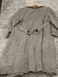 PENDELTON WOOL HERRINGBONE TWEED OVERCOAT PALMER HOUSE ARCADE CHICAGO 2XL VNTG - Picture 1 of 14