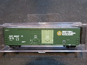 N - Atlas 31002 - 53' Evans Boxcar, British Columbia  800447   LN   M-M couplers - Picture 1 of 2