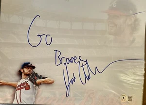ian anderson signed Autogramm Custom Atlanta Braves Edit 8x10 Foto Beckett COA - Bild 1 von 2
