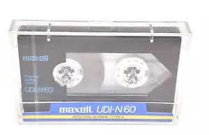 MAXELL UDI-N 60 Nastro audiocassetta vuoto (sigillato) NUOVO - Foto 1 di 5
