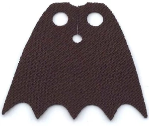 Lego New Dark Brown Minifigure Cape Cloth Scalloped 5 Points Batman Spongy - Picture 1 of 1
