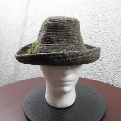 Hanna Hats Donegal Lana Irlandesa Fedora Caminar Irlanda Pequeño Tweed Marrón Verde Foto 1 de 4