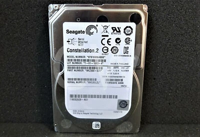 Seagate ST91000640SS 9RZ268 1TB 7.2K RPM 6Gb/s 2.5" SAS HDD Hard Drive - Image 1 of 2