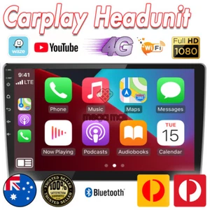 9" Double Din Car Play Car Stereo Radio Android Auto GPS Head Unit FM/AM TouTube - Picture 1 of 12