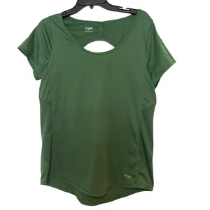 FIT2RUN ON WOMEN'S ACTIVE -T BREATHE SHORTSLEEVE SIZE L GREEN TOP - Picture 1 of 5