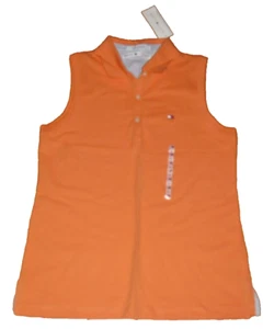 Nuevo con etiquetas Tommy Hilfiger Clásico Polo Top Mujer Sin Mangas Bandera Cuello Sólido Grande - Imagen 1 de 4