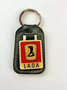 Vintage keychain lada samara key holder red black yellow #483 - Picture 1 of 5