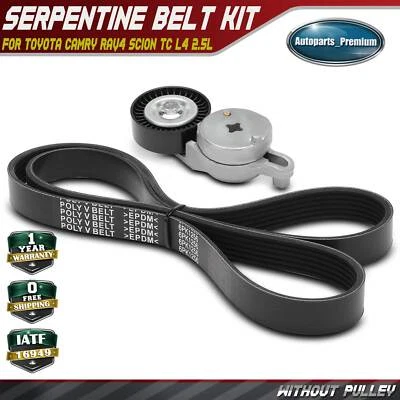 2x Kit de componentes de transmisión por correa serpentina para Toyota Camry RAV4 Scion tC L4 2,5 L Foto 1 de 4