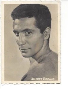 Photo 6,5 x 9 cm n&b - Gilbert Bécaud - Editions P.I. Paris Marcel Bouguereau - Picture 1 of 2