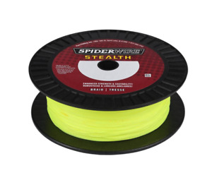 Spiderwire Stealth Braided Fishing Line, 65lb, 500yd, Hi-Vis Yellow
