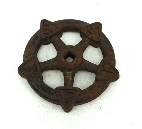Vintage Cast Iron Water Faucet Pipe Shut Off Valve Industrial STEAMPUNK Cover