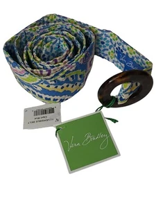 Vera Bradley Women's Reversible Belt in Capri Blue Retired 44" Belt New w Tag  - Picture 1 of 5