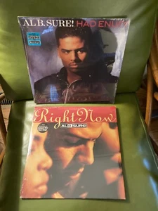 Al B. Sure! 2 12” Single Vinyl Record LOT, RIGHT NOW, Had Enuf? VG+ SEALED! - Picture 1 of 2