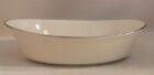 Lenox Solitaire Silver Trim Oval 8.5" Vegetable Bowl Made In USA 
