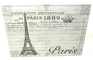 Punch Studio Rectangle Flip Top Nesting Box Paris La Tour Eiffel 14577 Medium - Picture 1 of 5