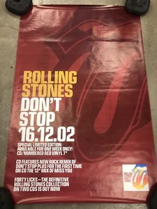 The Rolling Stones Don’t Stop 2002 Tour Poster 39.5”x60” - Picture 1 of 6