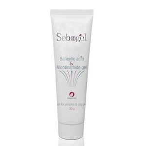 Sebogel Salicylic Acid & Nicotinamide Gel for Pimples and Oily Skin, 30gm - Picture 1 of 1
