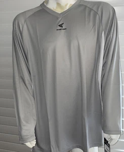 Men's Easton Grey/ white Long Sleeve Hockey Jersey Sz. XL NWT $19.99 - Picture 1 of 4