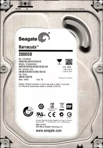 ST2000DM001 F/W: CC46 P/N: 1CH164-572 TK Z1E 2TB Seagate barracuda - Bild 1 von 1