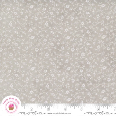 Moda PROMENADE 44285 22 Gray Floral 3 SISTERS Quilt Fabric - Image 1 of 4