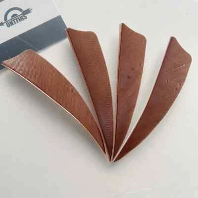 50 PIEZAS 3 pulgadas escudo tiro con arco flecha plumas de pavo plegado RW para caza Foto 1 de 4