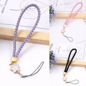 1PC Women Leather Woven Star Lanyard Mobile Phone Chain Hand Wrist Cord Strap - Photo 1 sur 10