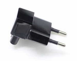 CEE7/16 2-pin EU plug to IEC C7 figure 8 2 Prong Right Angle Power Plug Adapter - Picture 1 of 5