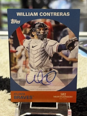 2022 Topps 582 Montgomery Club Set 5 William Contreras Auto #18A Braves - Image 1 of 2