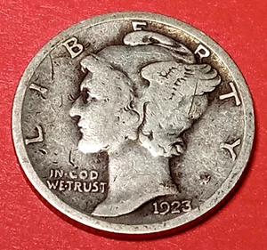 1923 Mercury Dime 10C Silver - Picture 1 of 2