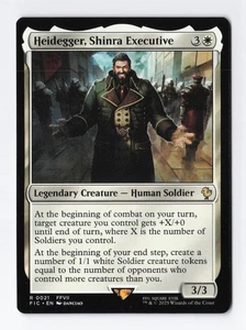 Heidegger, Shinra Executive Normal R Final Fantasy MTG Magic the Gathering Card - Picture 1 of 2
