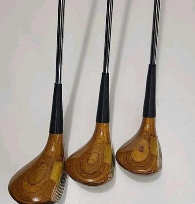 Vintage Ram Golden Girl Lite Wood Set 1,3,5 Woods, RH Stainless Steel Shaft  - Image 1 of 4