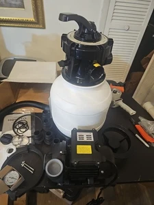 10" Sand Filter Above Ground with 1/3HP Pool Pump 2640GPH Flow 7-Way Valve - Picture 1 of 13