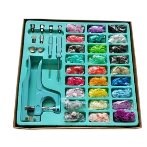 Snaps and Snap Pliers Set, 270 Sets Snap Buttons Set T5 Plastic and Metal But... - Picture 1 of 2