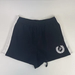Pantalones Cortos Victoria's Secret ROSA Hiedra Polar Sudadera Logo Tiro Alto Negros Talla M - Imagen 1 de 7
