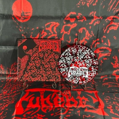 FUNEBRE Demo 1990 10" MLP Red Splatter Vinyl with Poster Flag - Image 1 of 4